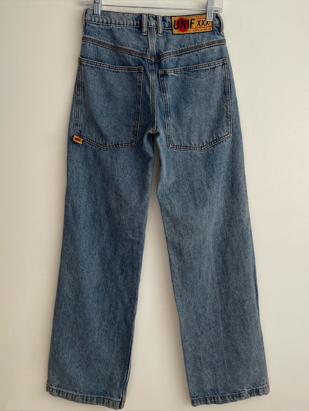 UNIF Jeans Best Ever Skater Baggy Loose Utility Thick Denim Indie 90s Straight